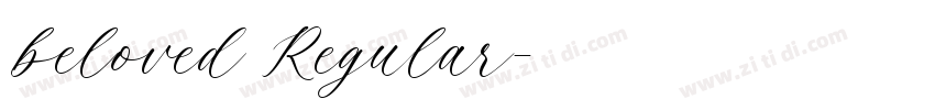 beloved Regular字体转换